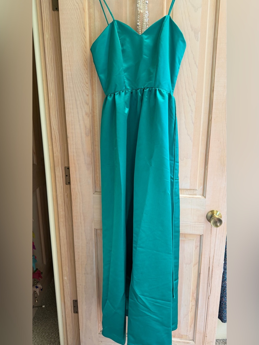 Girls Teal Green Sleeveless Party Dress